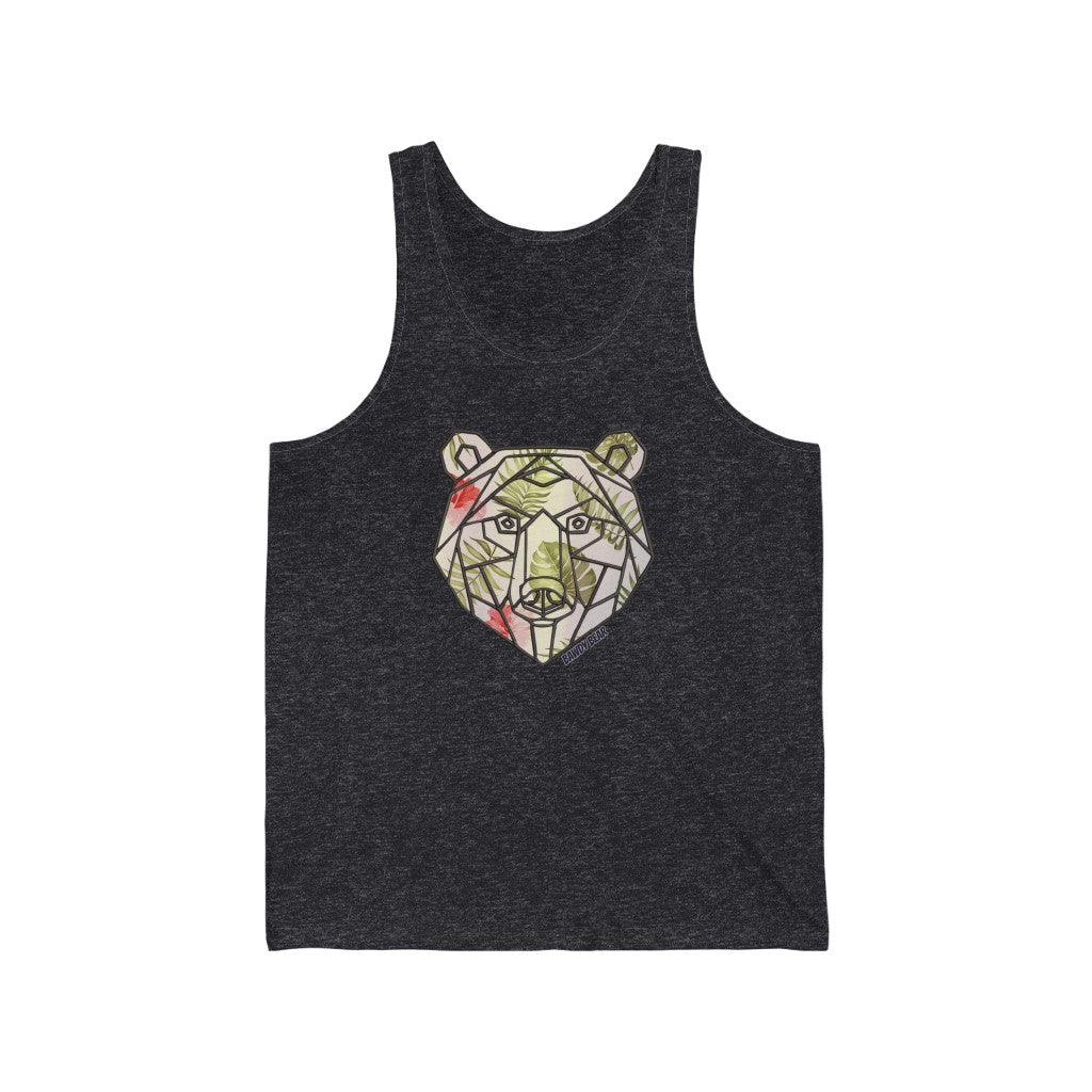 Geo Tropical Bear / Unisex Jersey Tank