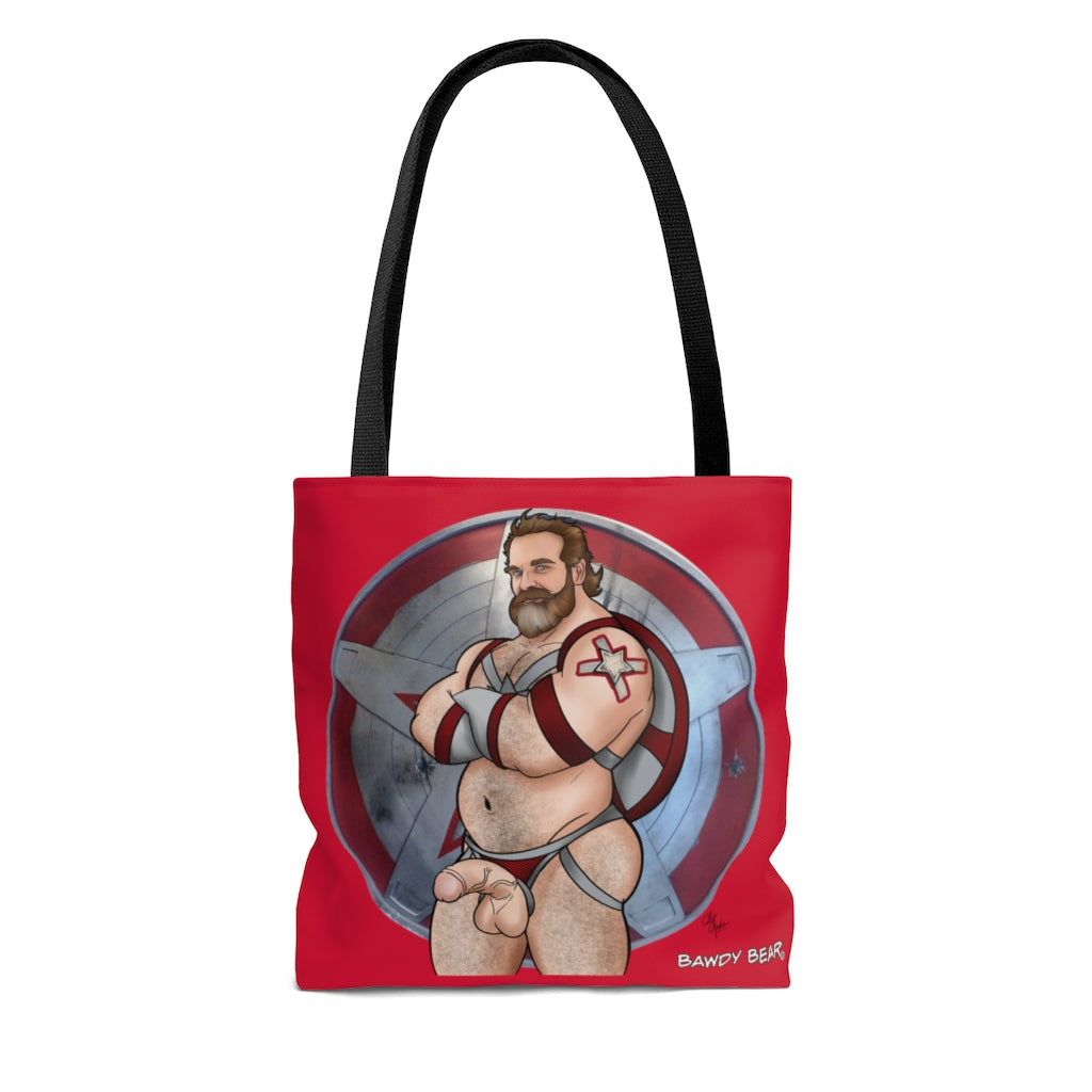 Red Guardian Nice & Naughty / Adult Content  AOP Tote Bag