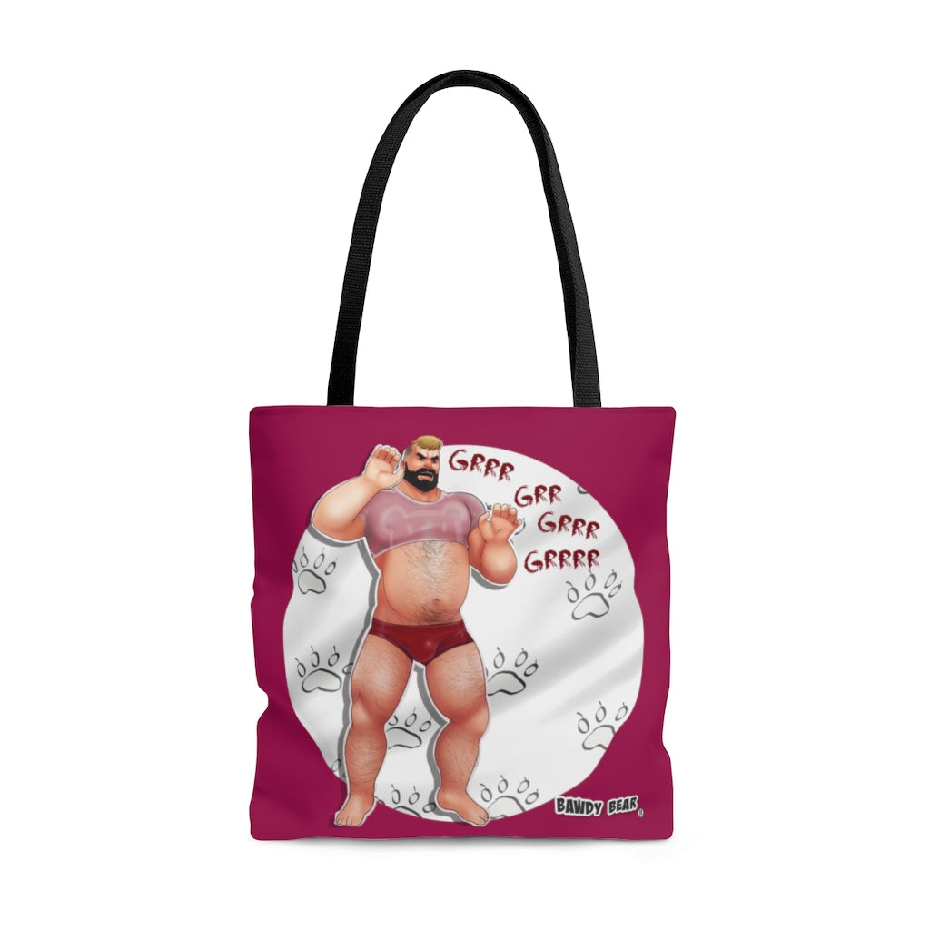 Bear Series "GRRR" / AOP Tote Bag