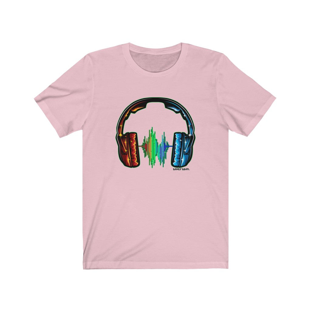 Rainbow Headphones / Unisex Jersey Short Sleeve Tee