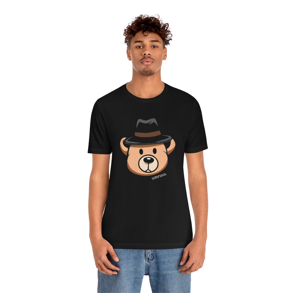 Teddy Bear Fedora Hat / Unisex Jersey Short Sleeve Tee