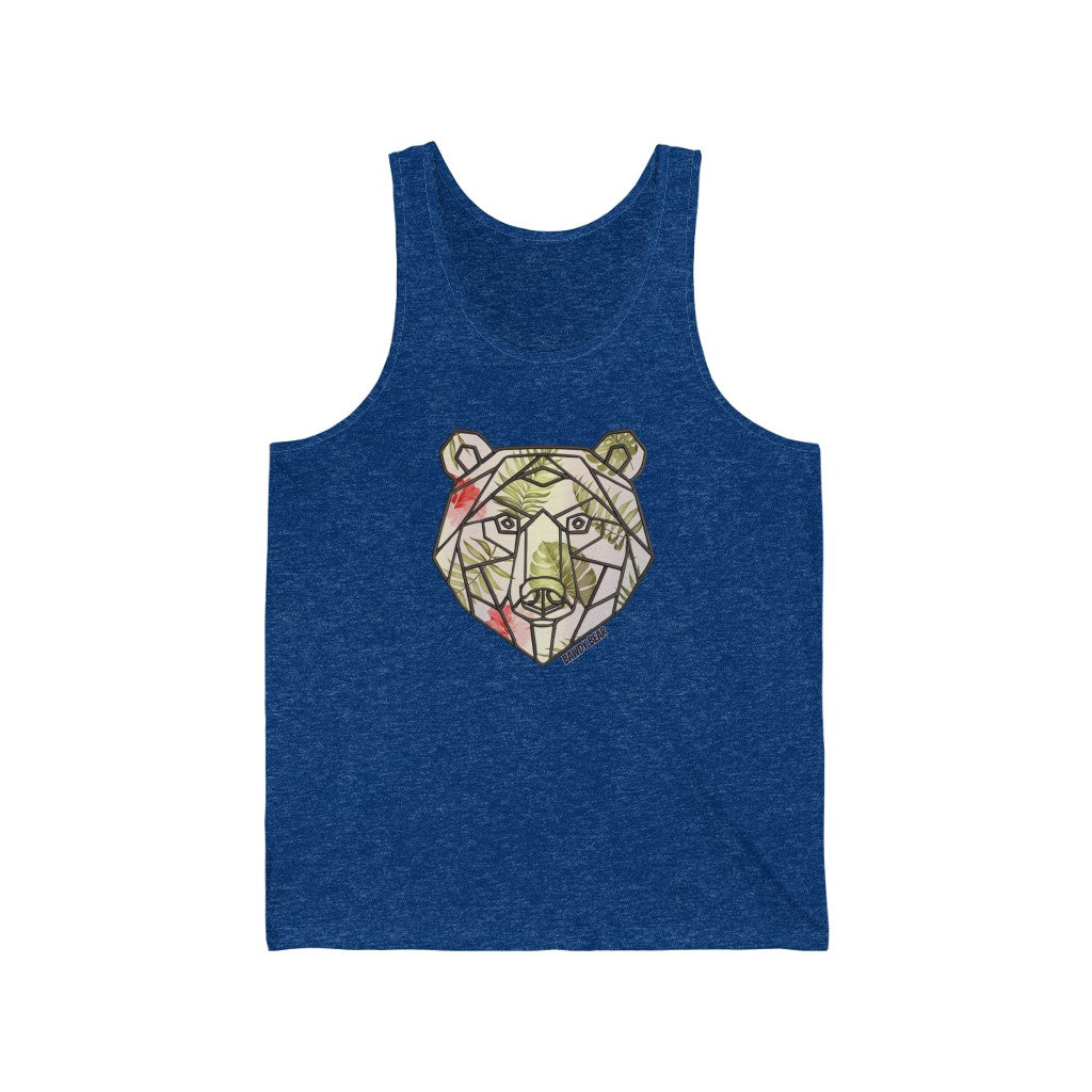 Geo Tropical Bear / Unisex Jersey Tank