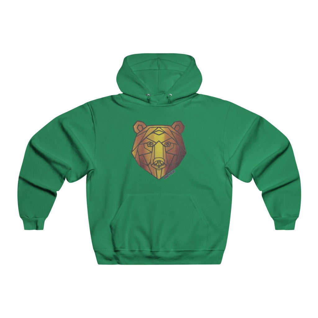 Geo Copper Bear / Men's NUBLEND® Hooded Sweatshirt