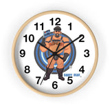 Bawdy Bear in Leather / Wall clock