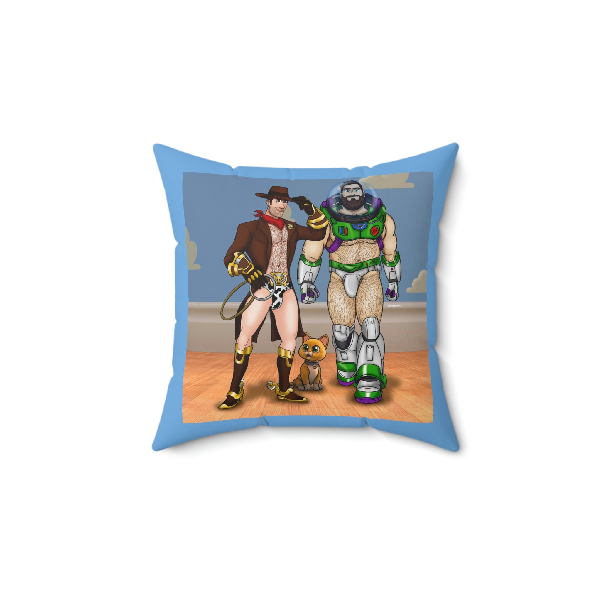 Toy Naughty #1 / Spun Polyester Square Pillow