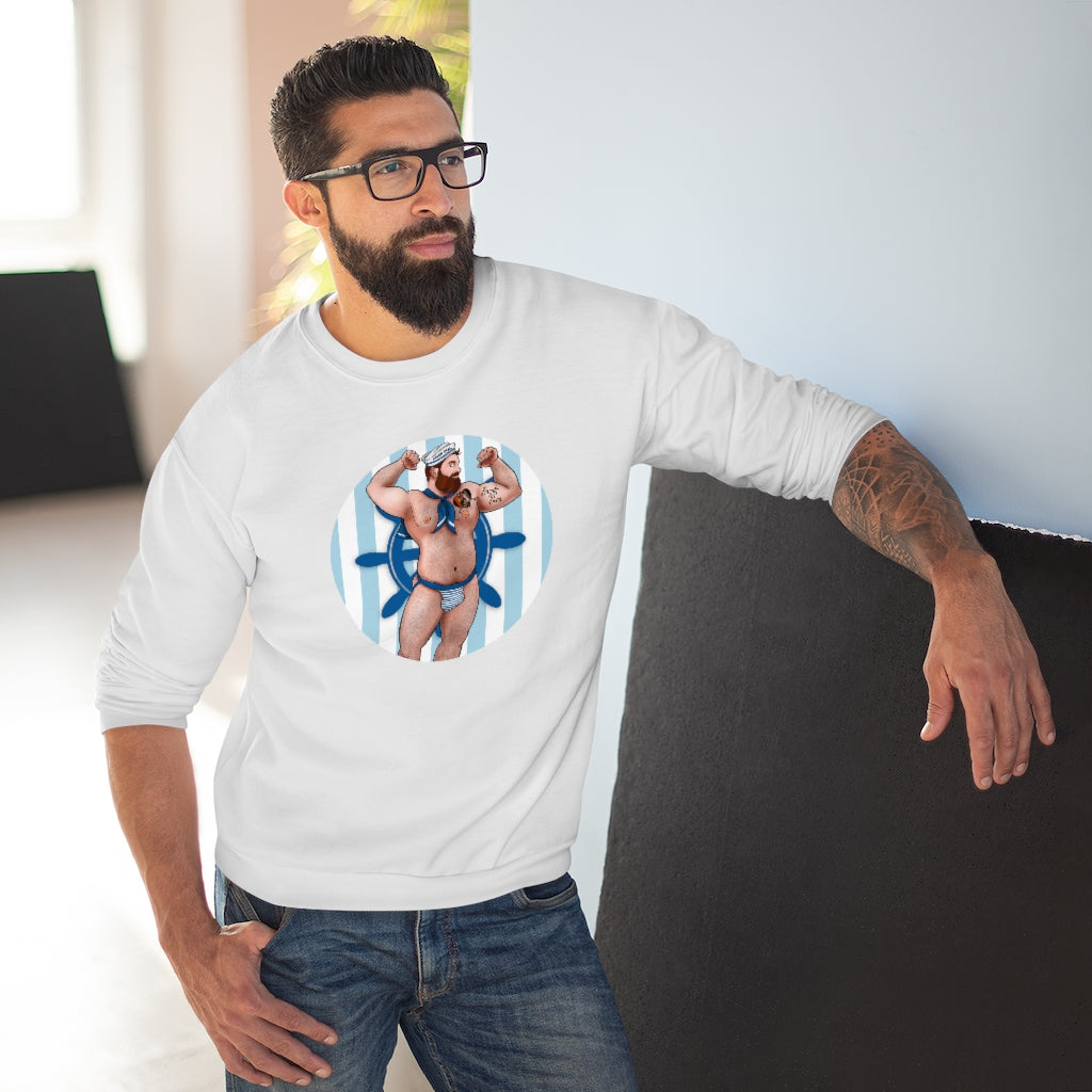 Sailor Bear / Unisex Crew Neck Sweatshirt