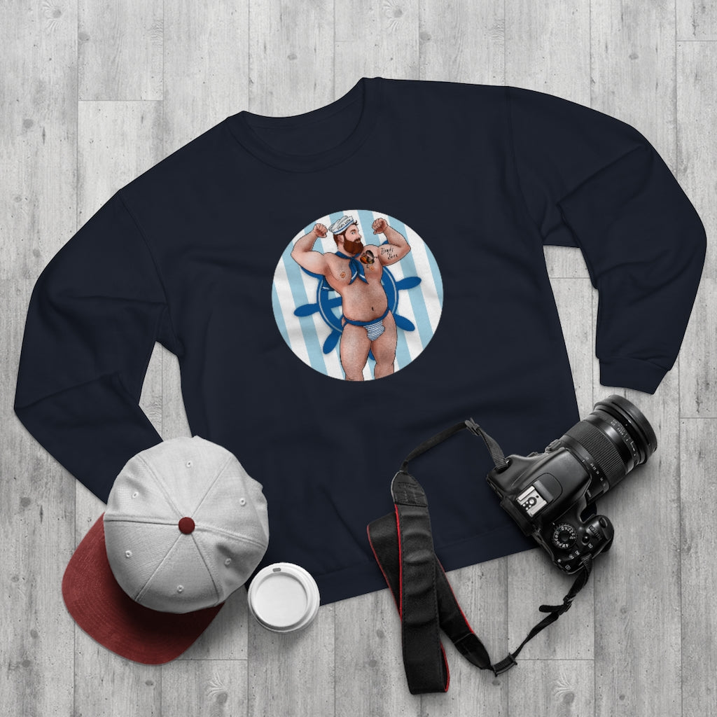 Sailor Bear / Unisex Crew Neck Sweatshirt