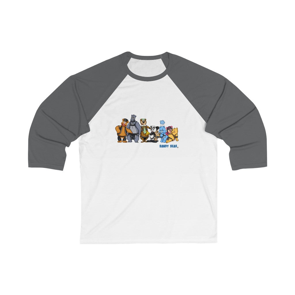 Iconic Bear Party / Unisex 3/4 Sleeve Baseball Tee