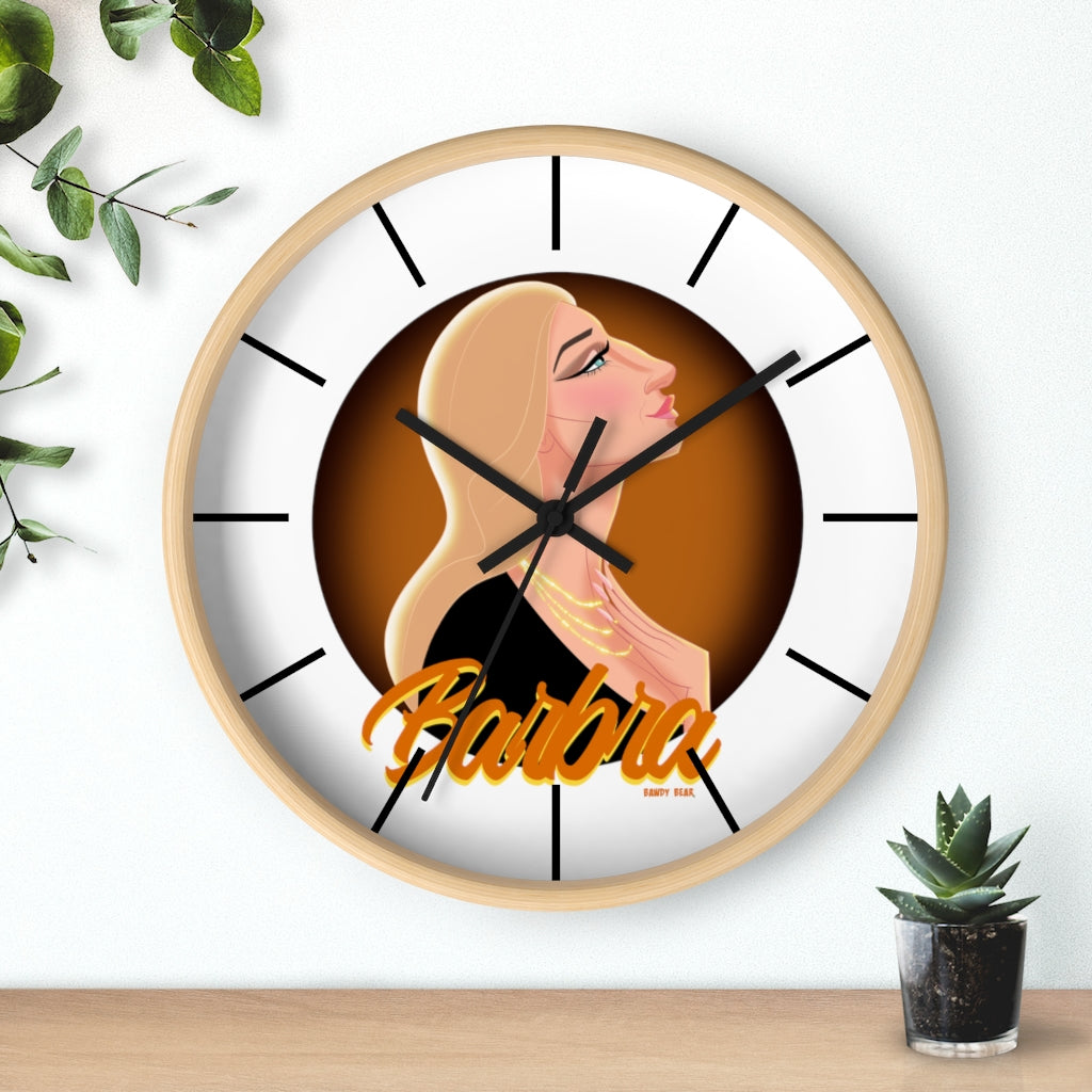 Pop Icon Series "Barbra" / Wall clock