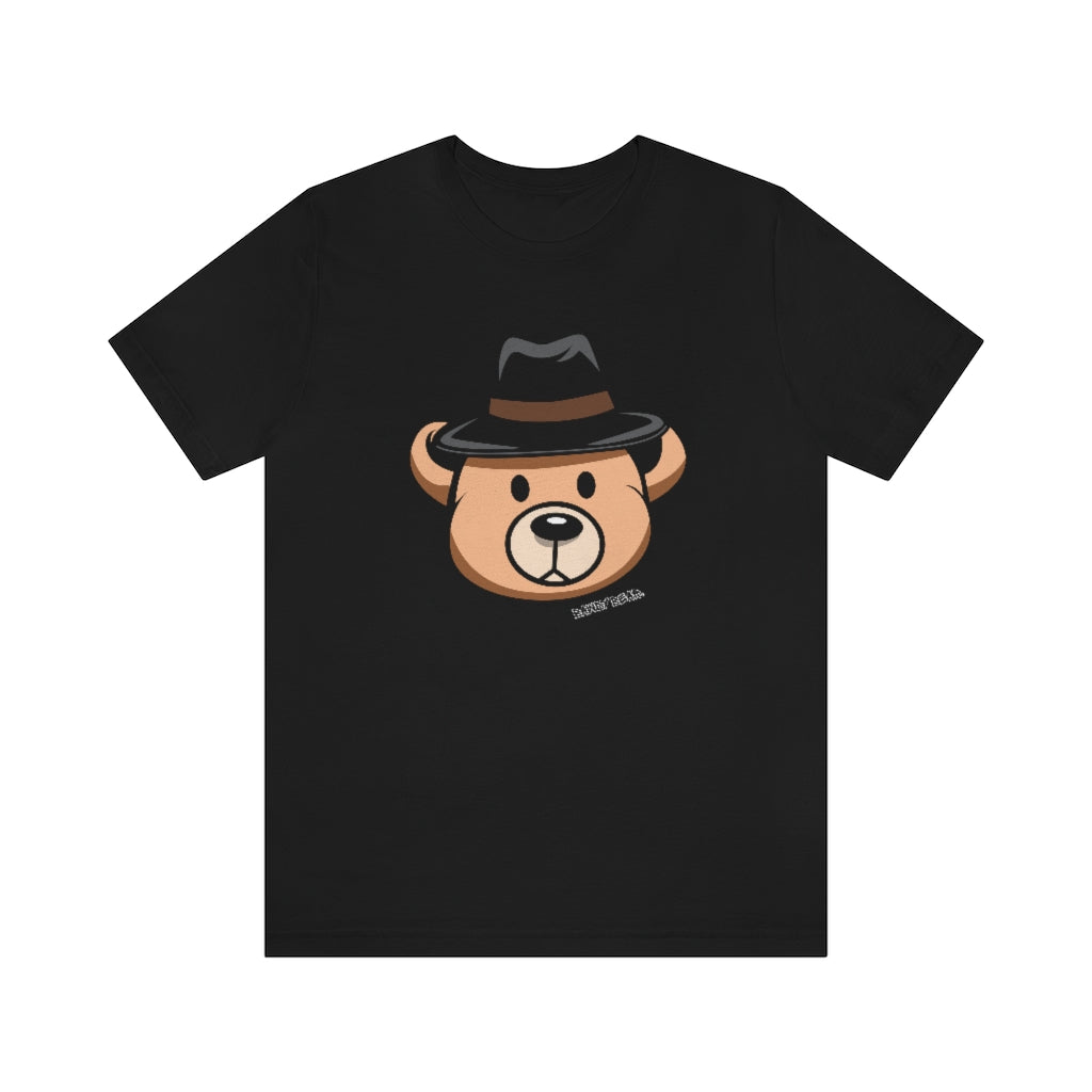 Teddy Bear Fedora Hat / Unisex Jersey Short Sleeve Tee