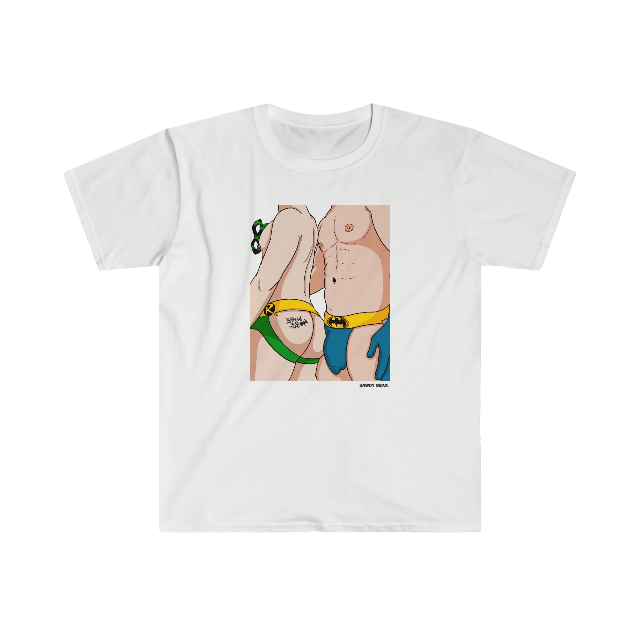 Batman Was Here / Unisex Softstyle T-Shirt