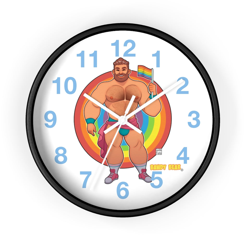 Bawdy Bear Pride / Wall clock