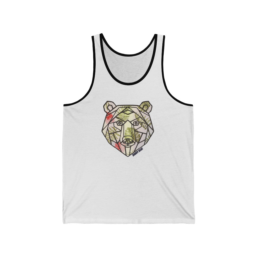 Geo Tropical Bear / Unisex Jersey Tank