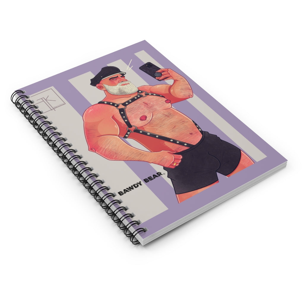 "G" Bear Harness / Spiral Notebook - Ruled Line