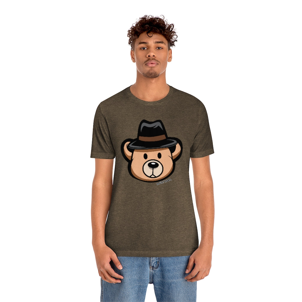 Teddy Bear Fedora Hat / Unisex Jersey Short Sleeve Tee