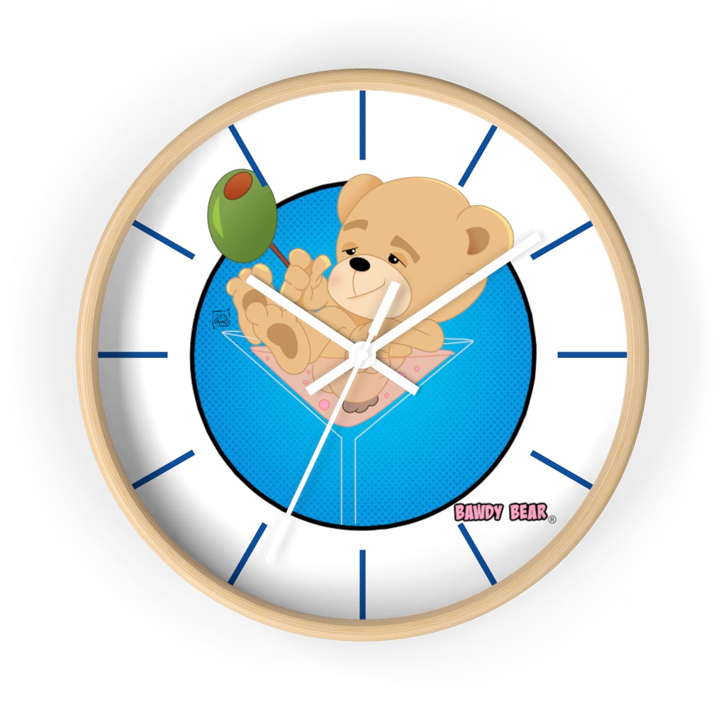 The Bawdy Bear "Dirty Martini" / Wall clock