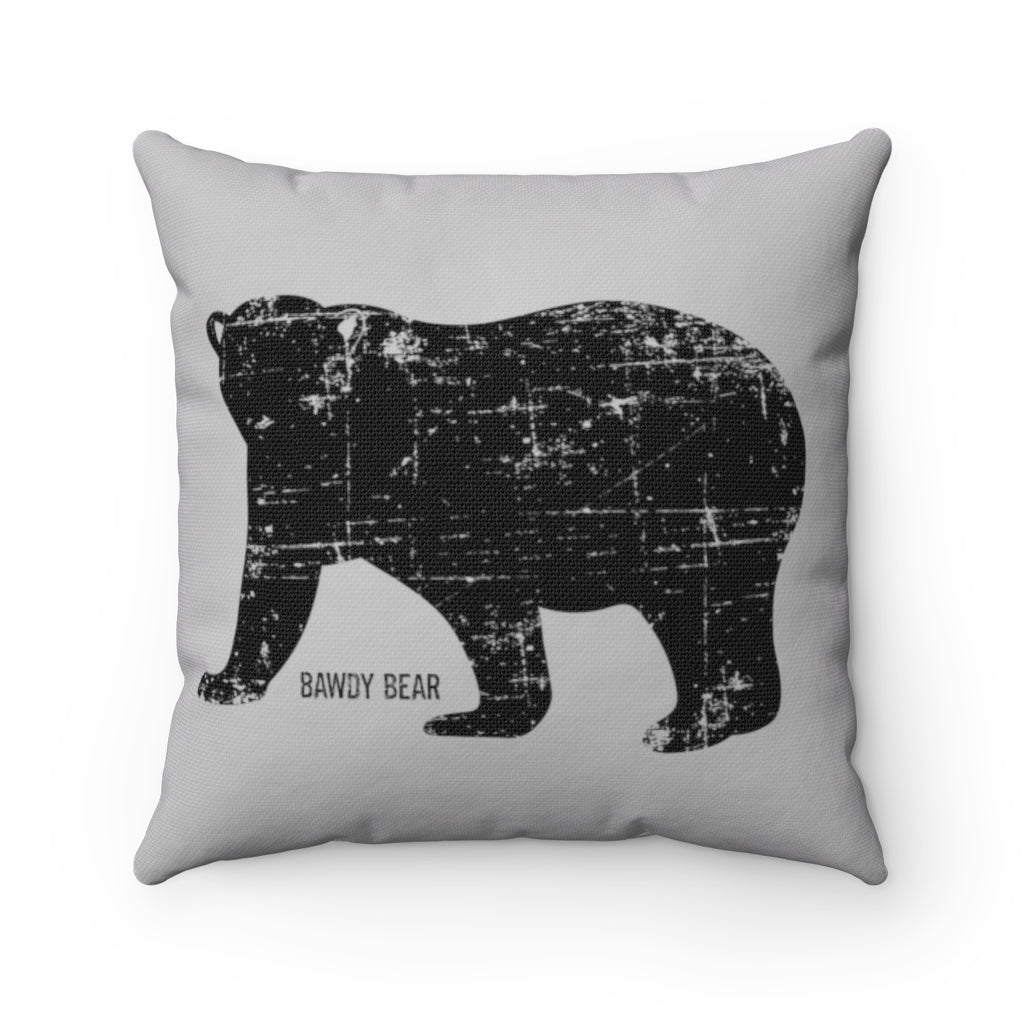 Peace,Love,Bears / Spun Polyester Square Pillow