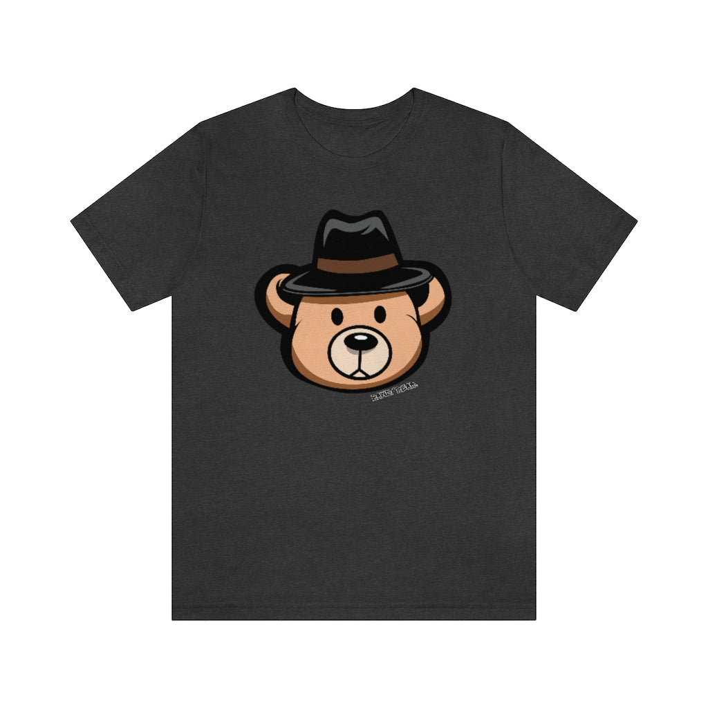 Teddy Bear Fedora Hat / Unisex Jersey Short Sleeve Tee