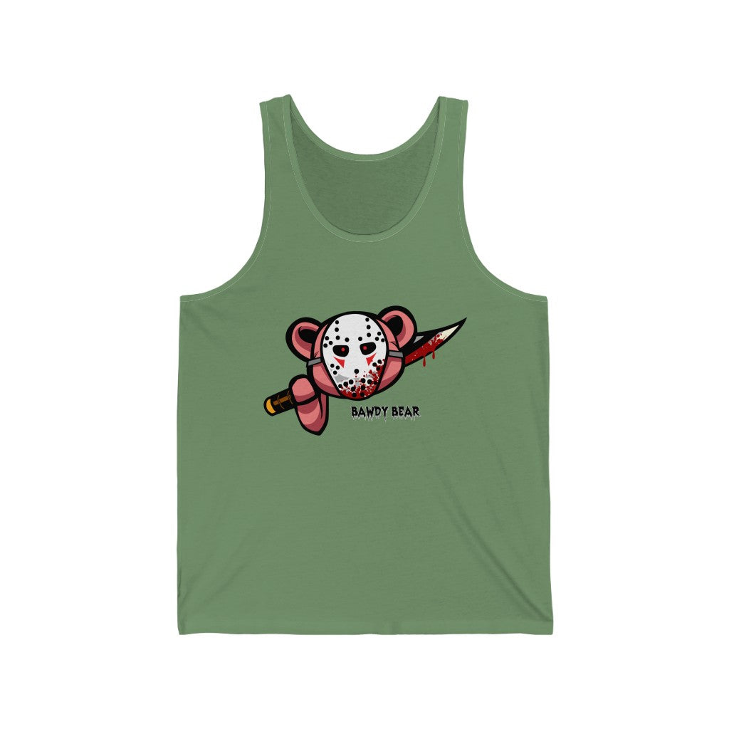 Spooky Bear Series "Jason Bear" / Unisex Jersey Tank