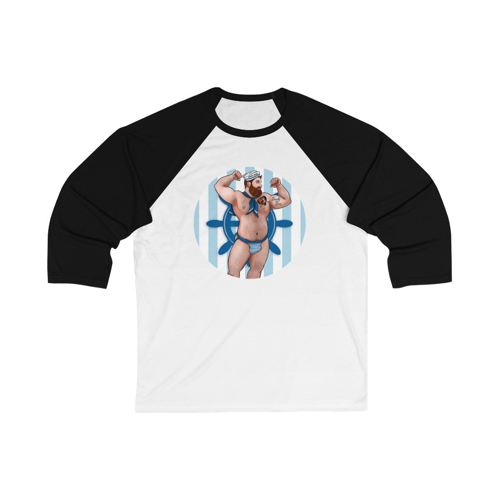 Sailor Bear / Unisex 3\4 Sleeve Baseball Tee