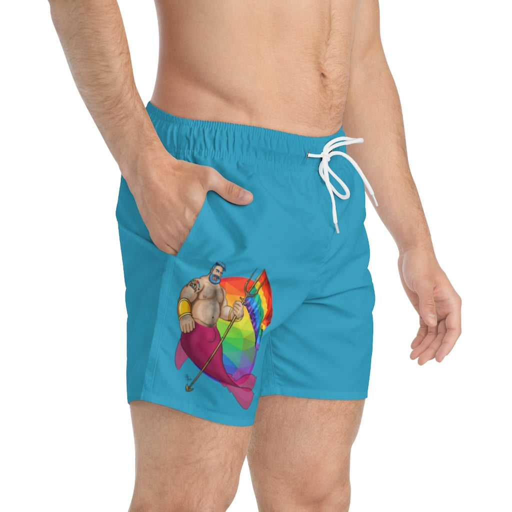 Pride Bear Merman / Swim Trunks