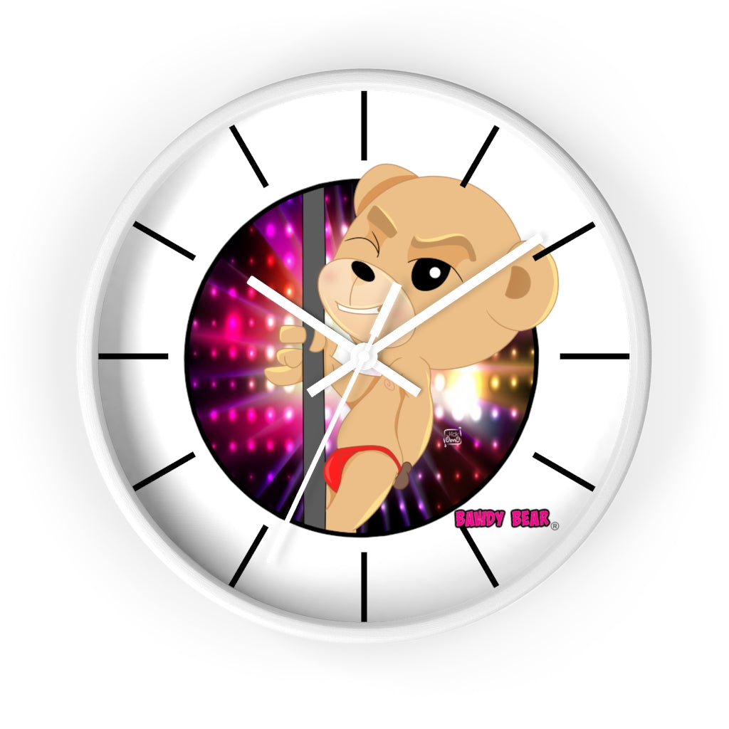 The Bawdy Bear "Pole Dancer" / Wall clock