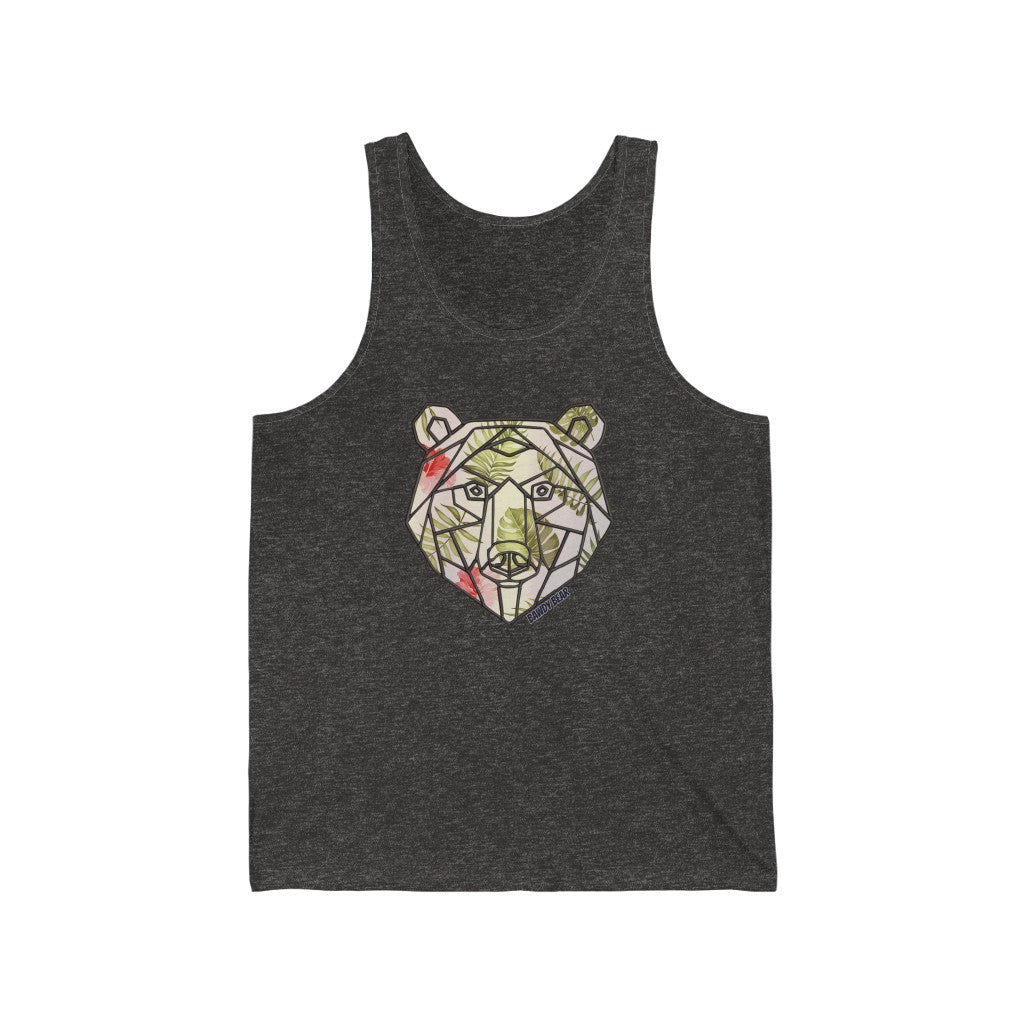Geo Tropical Bear / Unisex Jersey Tank