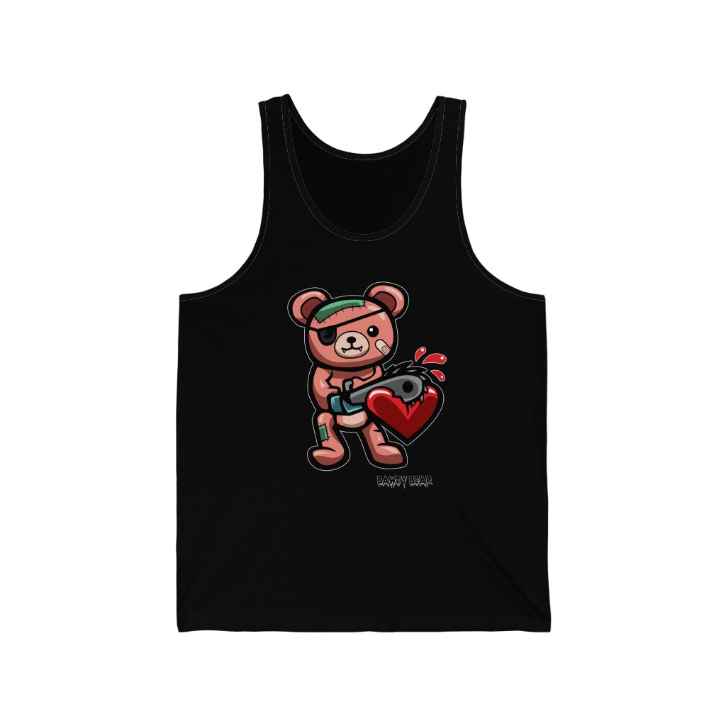 Spooky Bear Series "Chainsaw Bear" / Unisex Jersey Tank