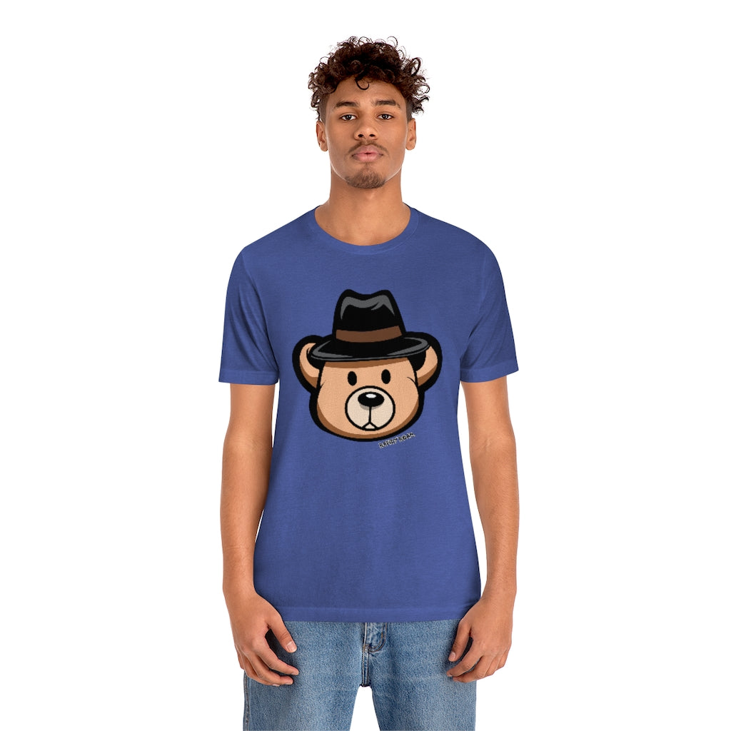 Teddy Bear Fedora Hat / Unisex Jersey Short Sleeve Tee