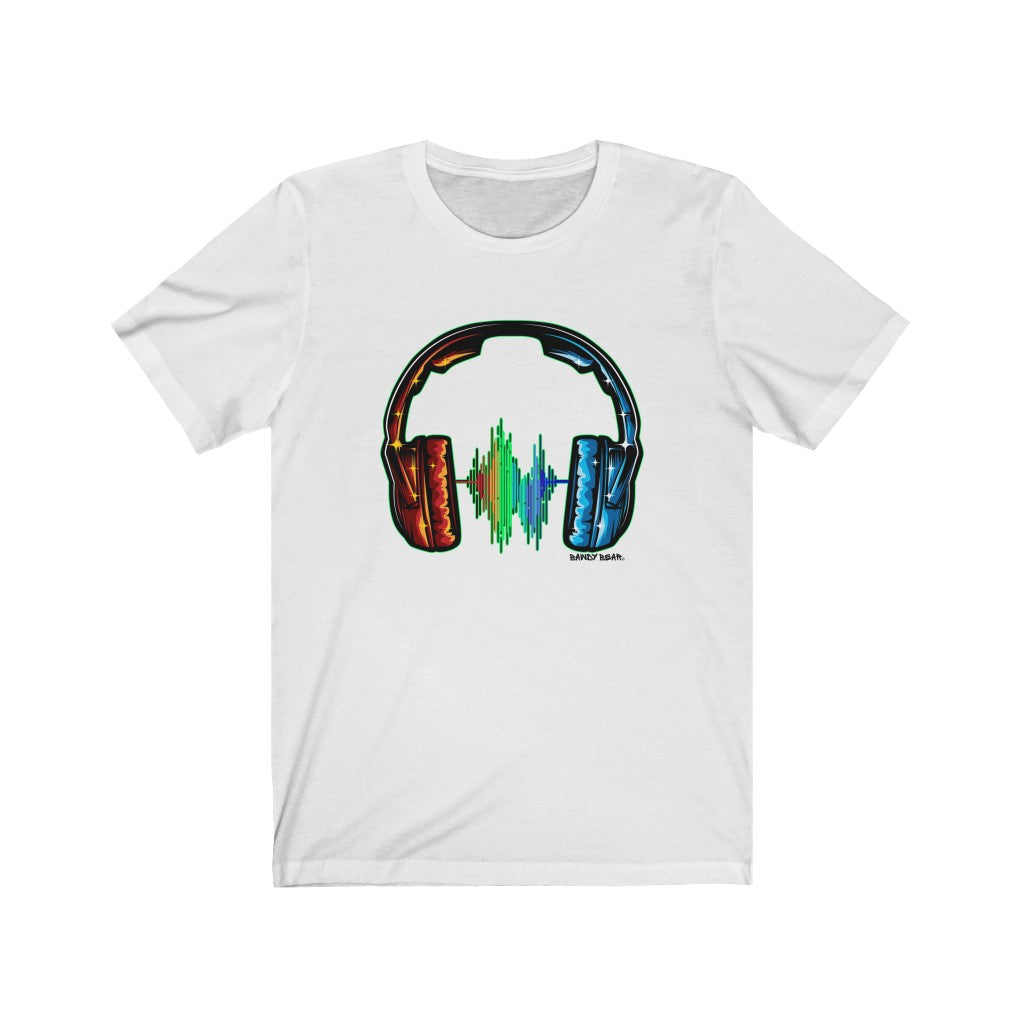 Rainbow Headphones / Unisex Jersey Short Sleeve Tee