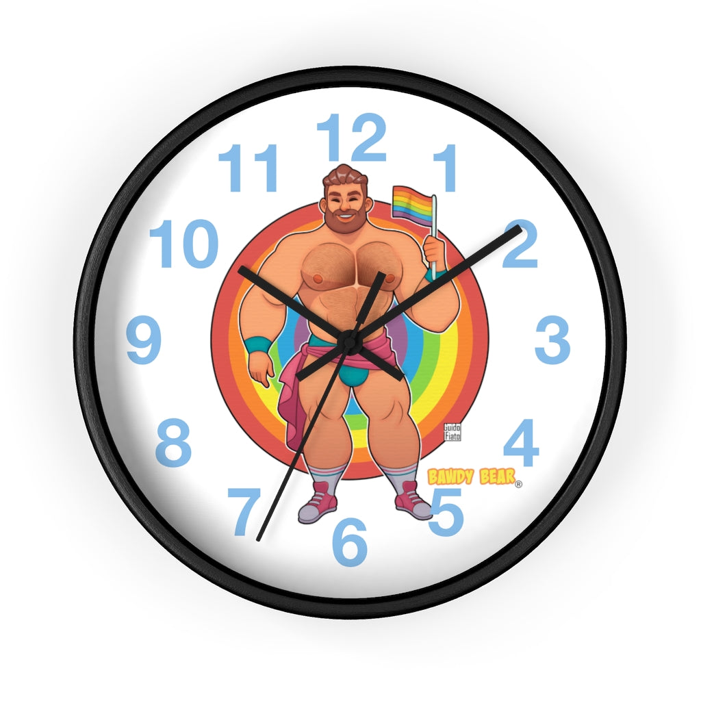 Bawdy Bear Pride / Wall clock