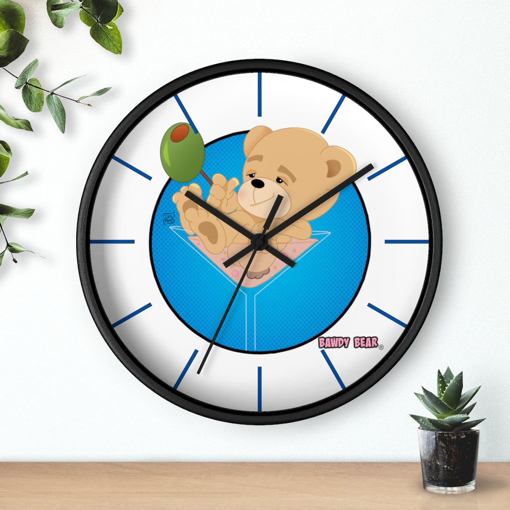 The Bawdy Bear "Dirty Martini" / Wall clock