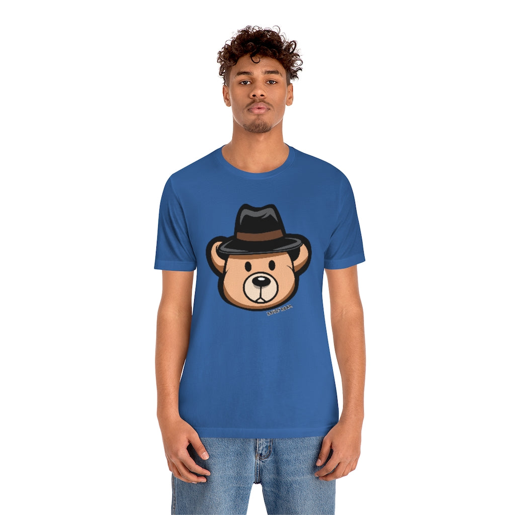 Teddy Bear Fedora Hat / Unisex Jersey Short Sleeve Tee