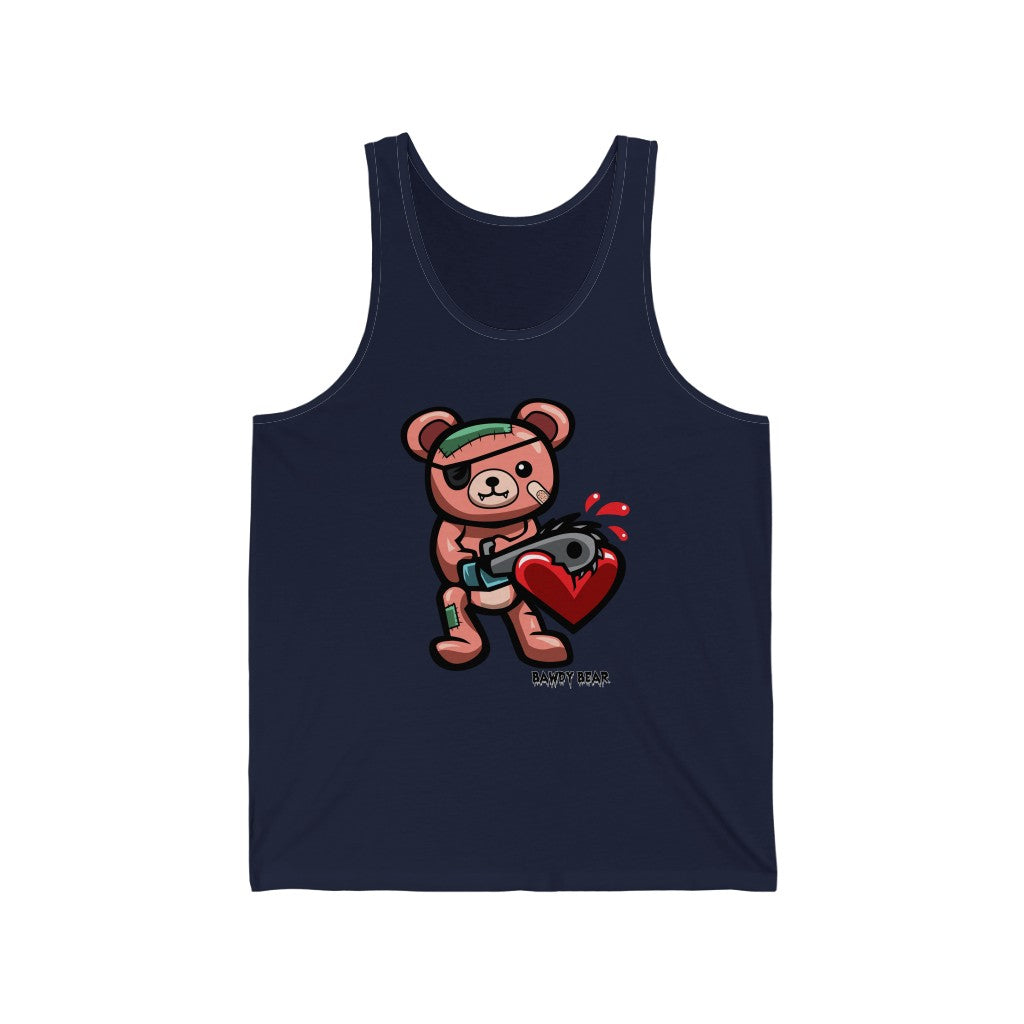 Spooky Bear Series "Chainsaw Bear" / Unisex Jersey Tank