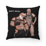 Nice & Naughty / D&G The Original Bawdy Bears #4 / ADULT CONTENT / Spun Polyester Square Pillow