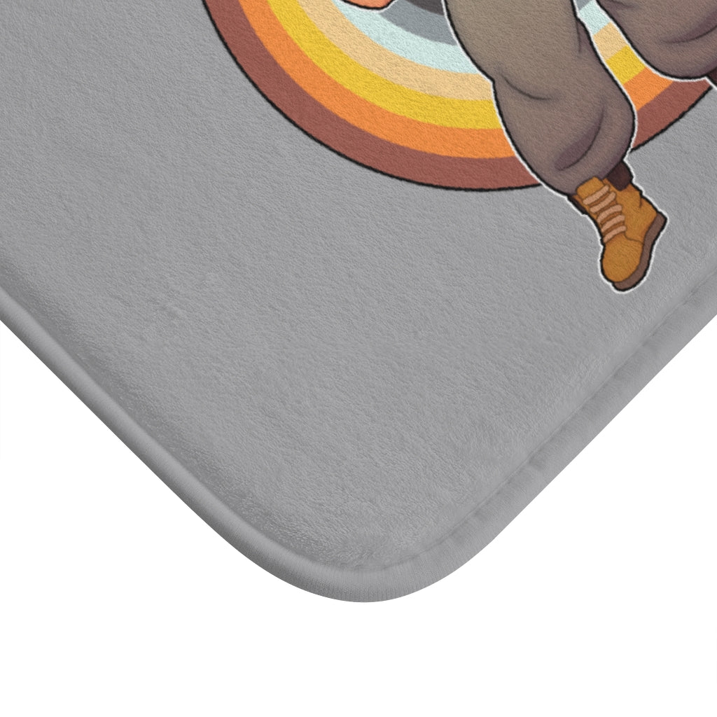 Bawdy Bear in Flannel / Bath Mat