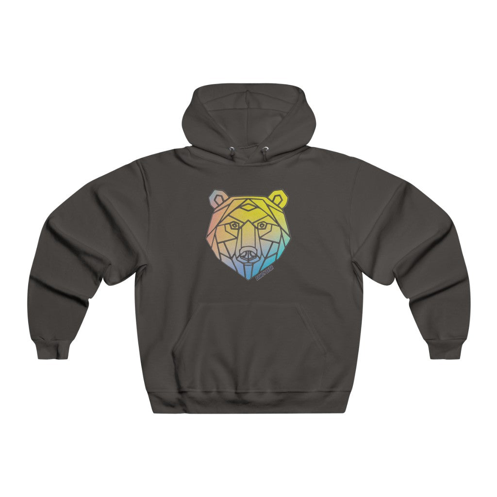Geo Rainbow Bear / Men's NUBLEND® Hooded Sweatshirt