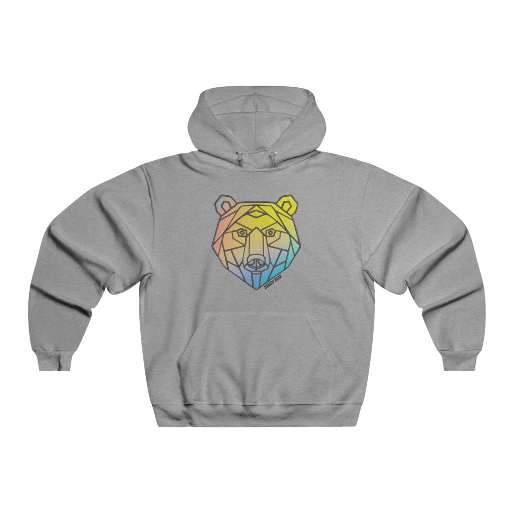Geo Rainbow Bear / Men's NUBLEND® Hooded Sweatshirt