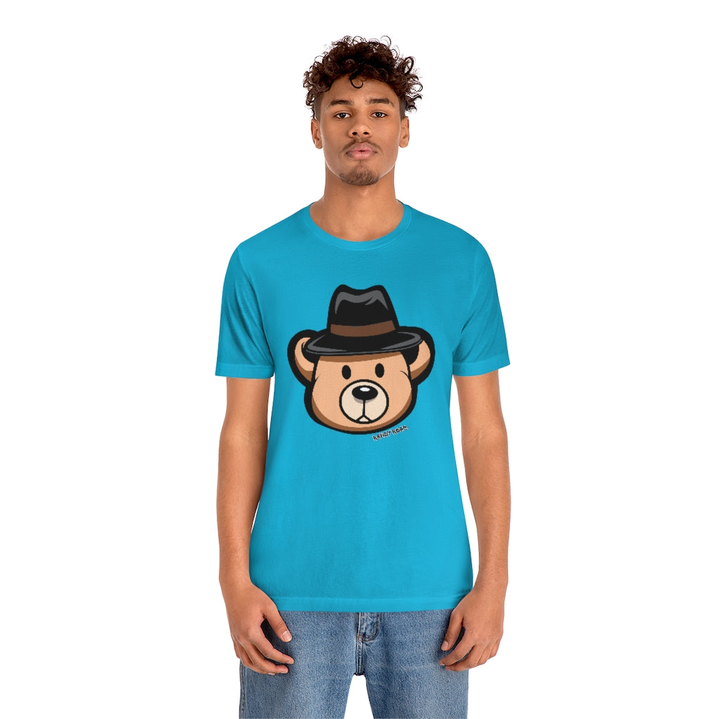 Teddy Bear Fedora Hat / Unisex Jersey Short Sleeve Tee