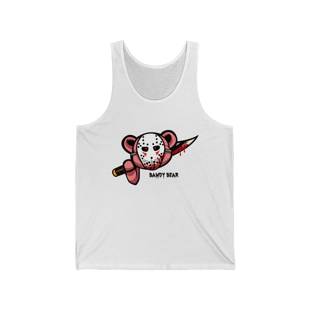 Spooky Bear Series "Jason Bear" / Unisex Jersey Tank