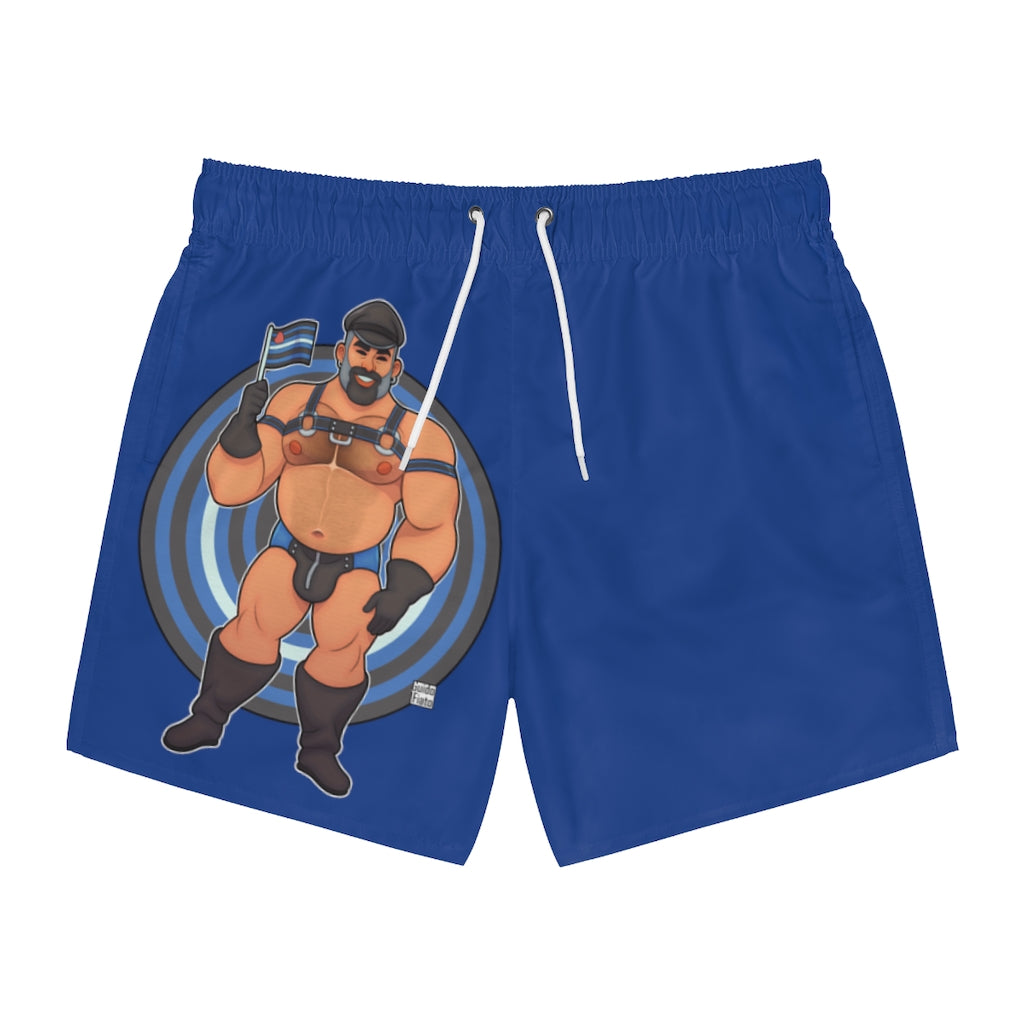 Bawdy Bear in Leather / Swim Trunks