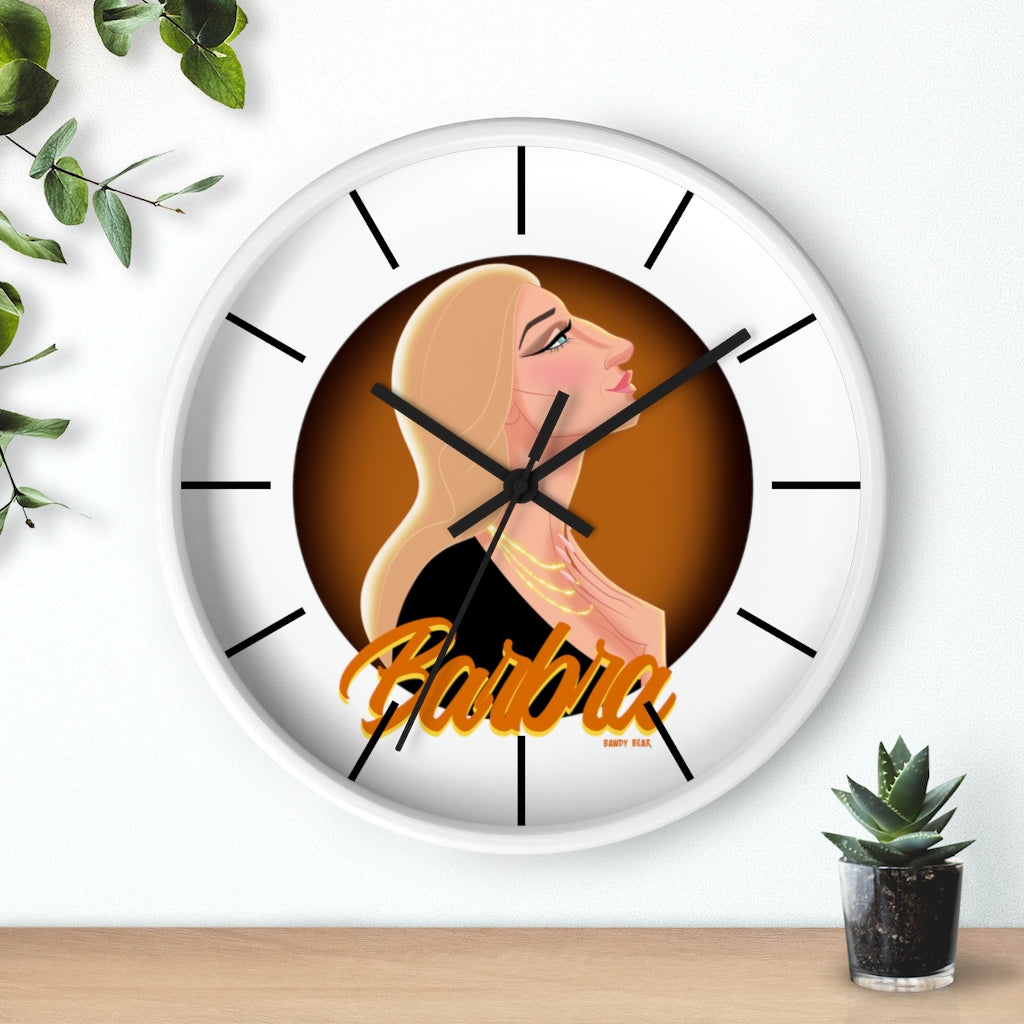 Pop Icon Series "Barbra" / Wall clock