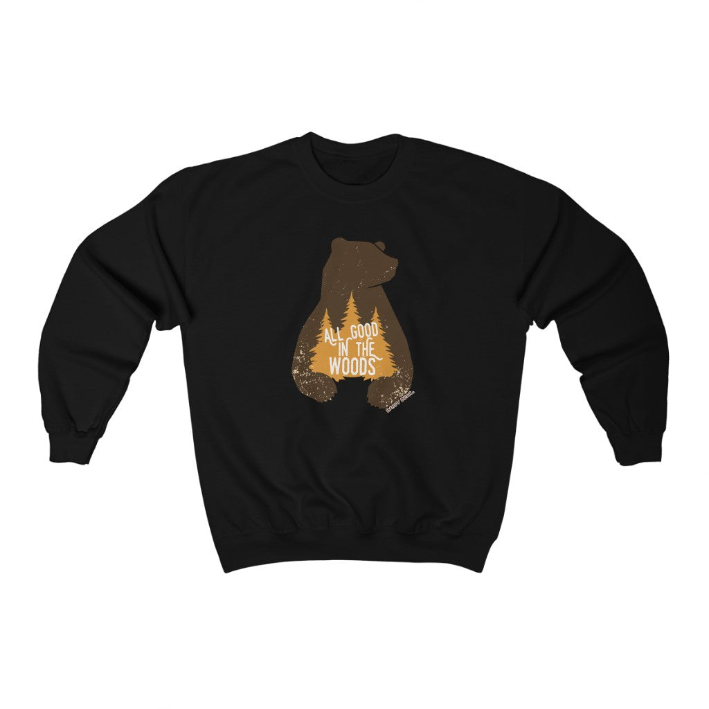 Bear Good In The Woods / Unisex Heavy Blend™ Crewneck Sweatshirt