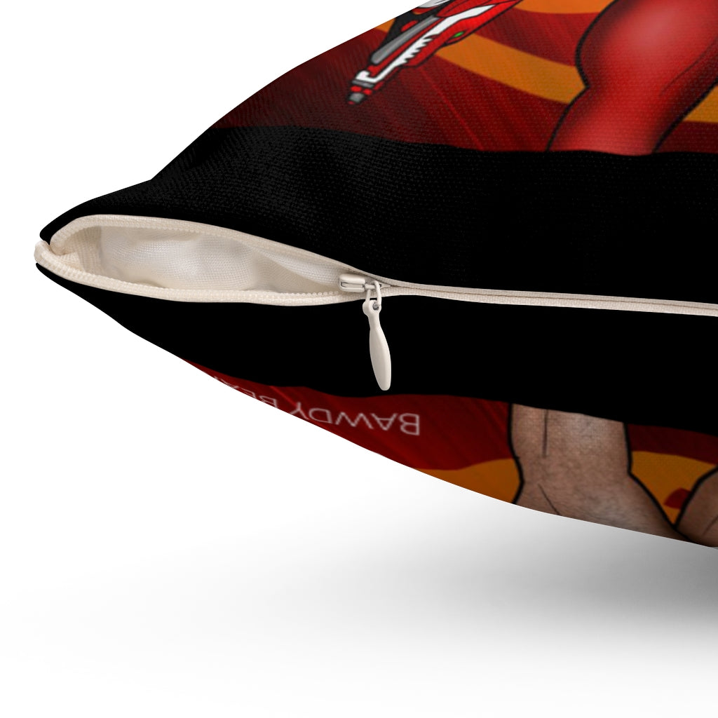 Nice & Naughty Power Ranger Red / Spun Polyester Square Pillow