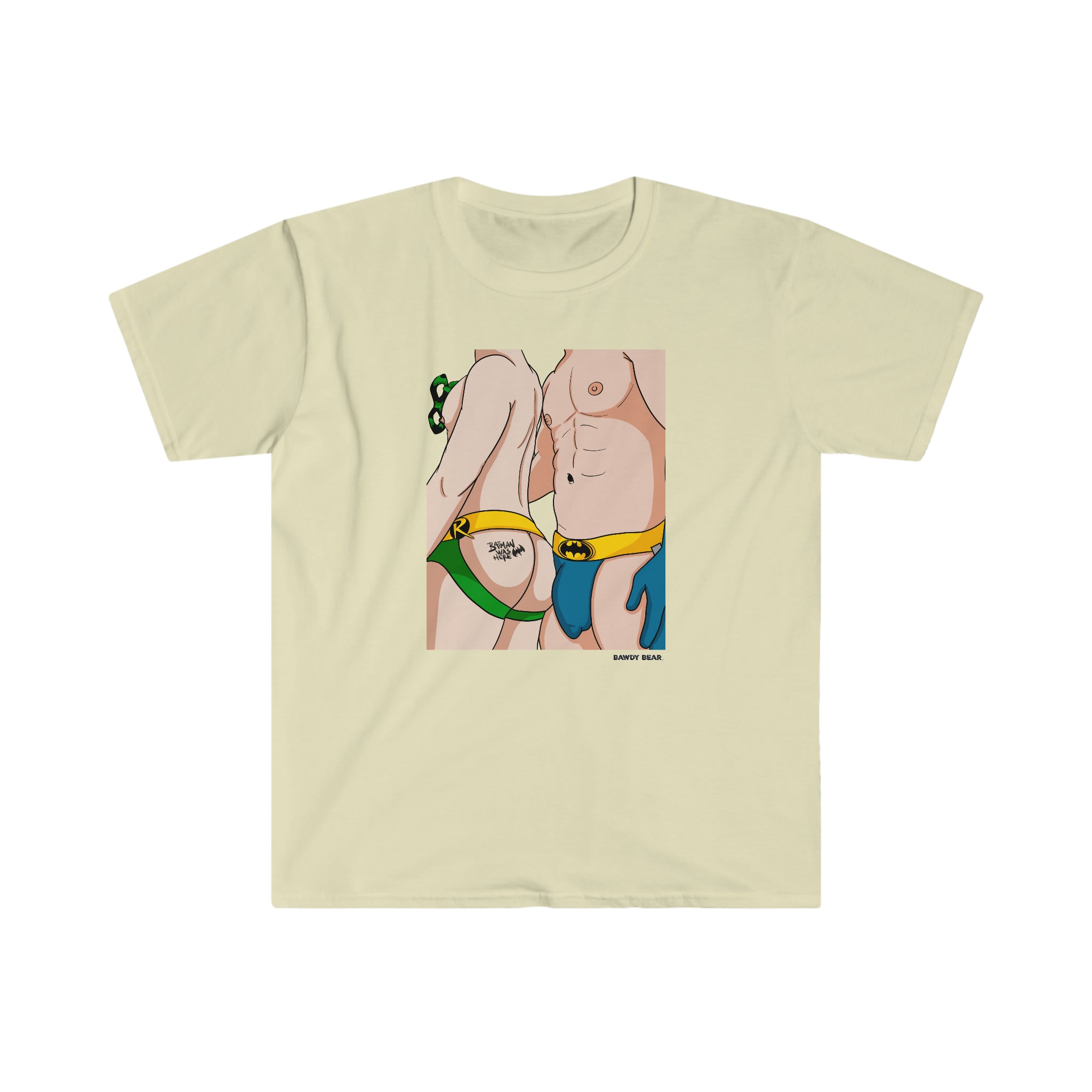 Batman Was Here / Unisex Softstyle T-Shirt