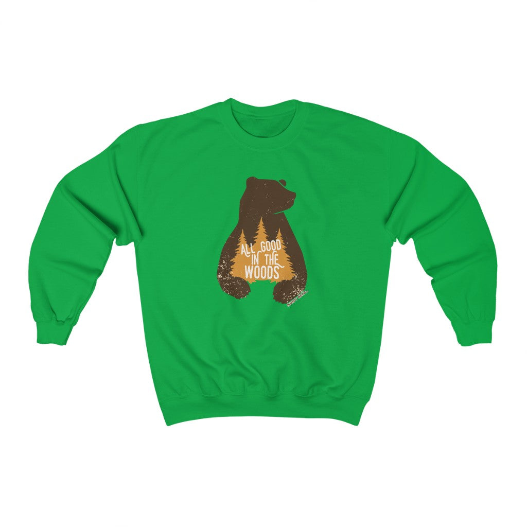 Bear Good In The Woods / Unisex Heavy Blend™ Crewneck Sweatshirt