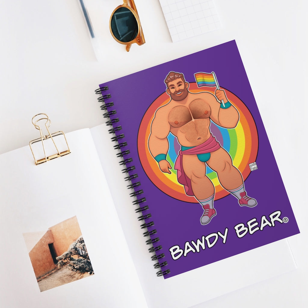 Bawdy Bear Pride / Spiral Notebook - Ruled Line
