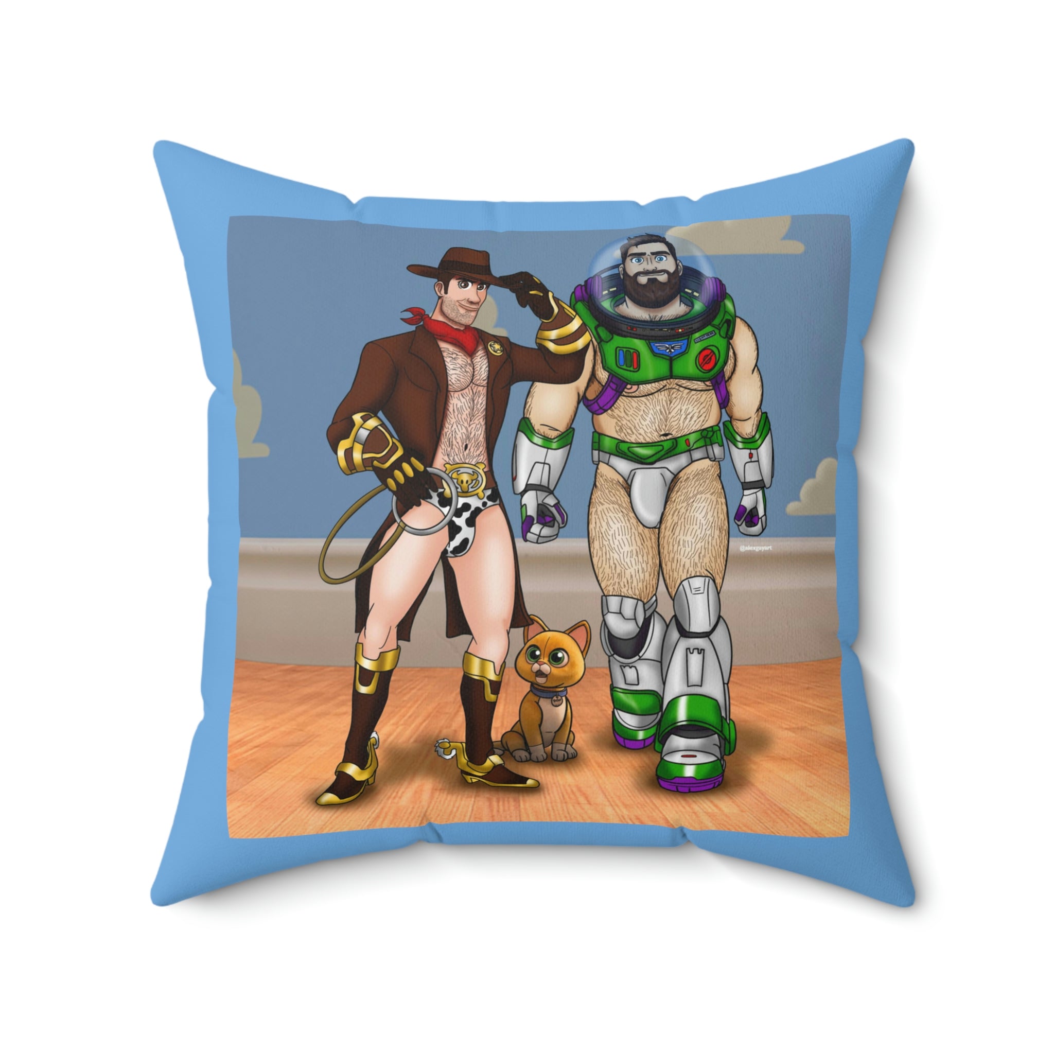 Toy Naughty #1 / Spun Polyester Square Pillow