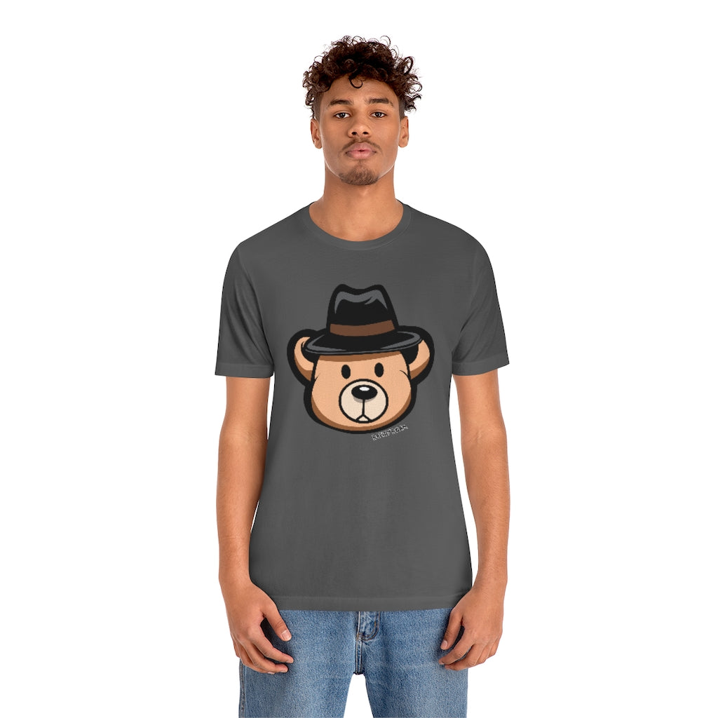 Teddy Bear Fedora Hat / Unisex Jersey Short Sleeve Tee