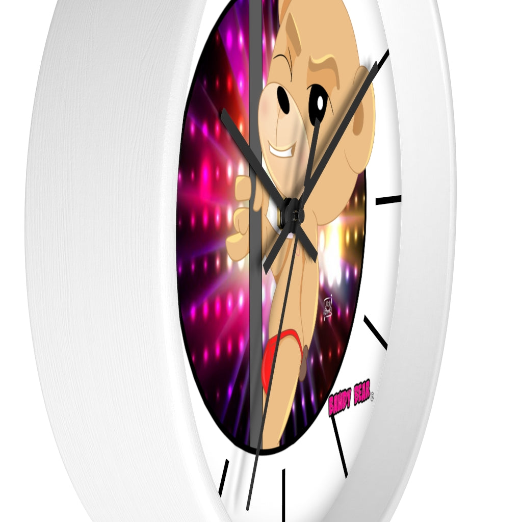 The Bawdy Bear "Pole Dancer" / Wall clock